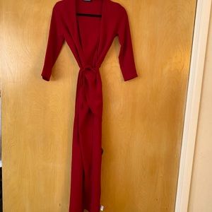 American Apparel Long Red Dress Size S